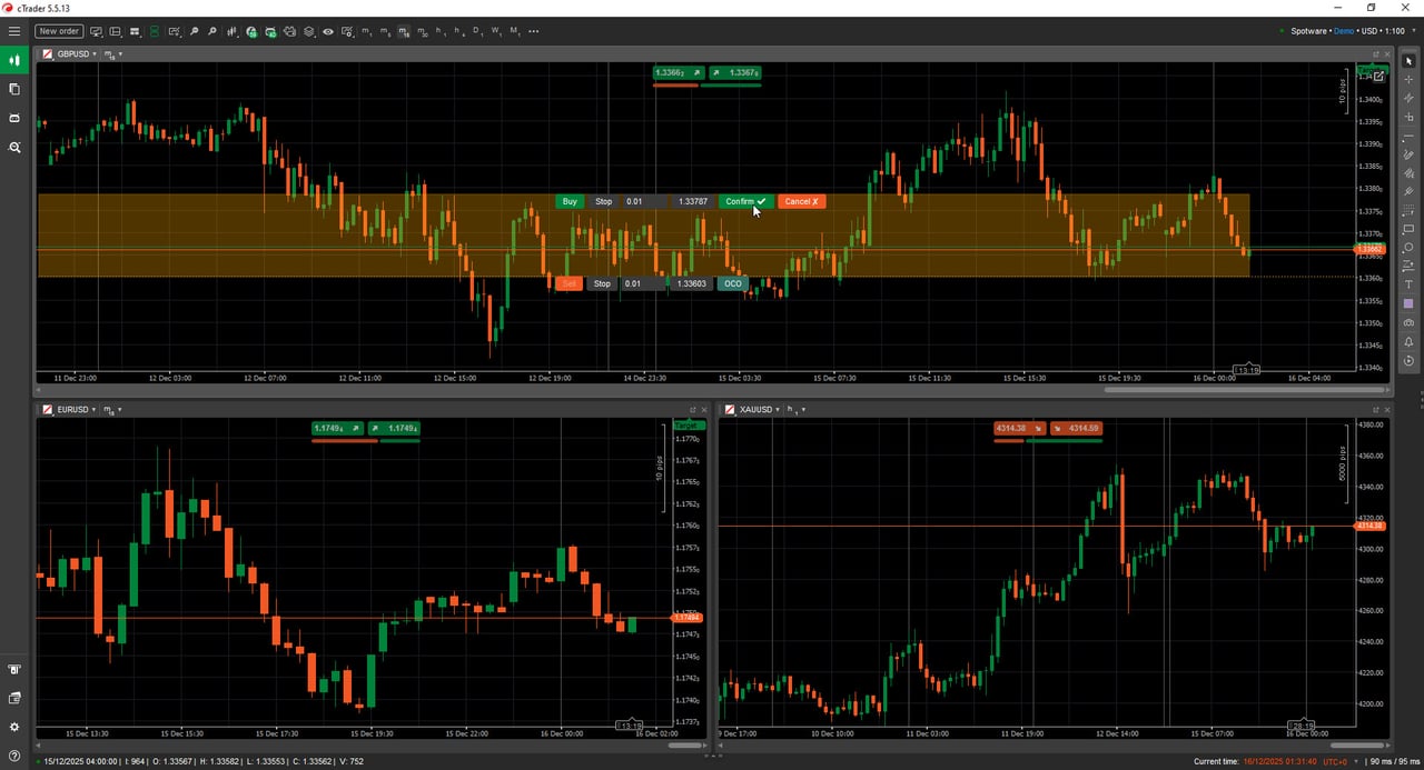 Flash OCO OSO - Professional cTrader plugin for managing complex OCO (Order Cancels Order) and OSO (Order Sends Order) setups quickly and without execution mistakes. - cTrader Trading Tool